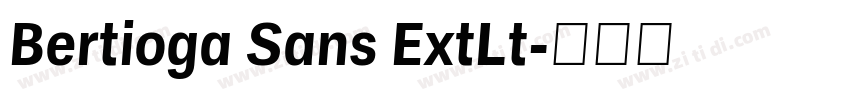 Bertioga Sans ExtLt字体转换